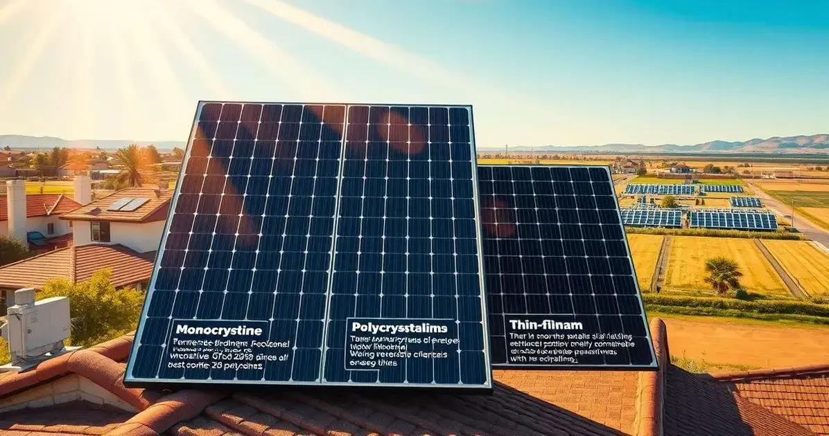 Investir Energia Solar 8 Descubra os Diferentes Tipos de Painéis Solares: Monocristalinos, Policristalinos e Thin Film