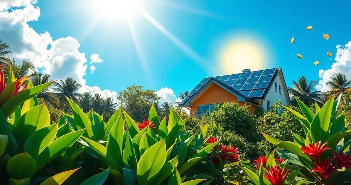 Economia com energia solar