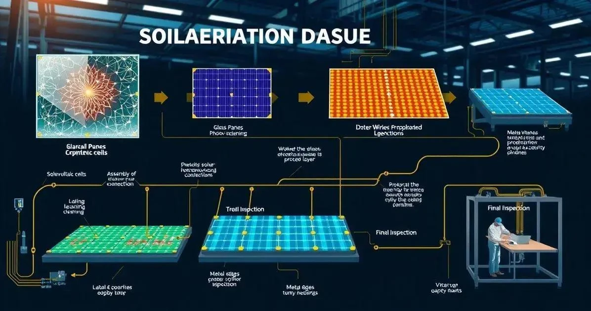 Fabricação de Painéis Solares : Passo a Passo o Guia Completo 1 Passo a Passo da Fabricação do Painel Solar: Guia Completo