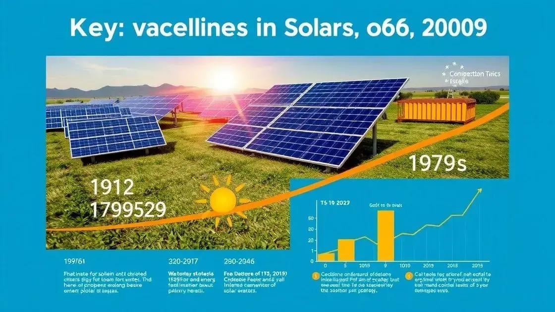 Marcos na energia solar dos anos 70 a 2000