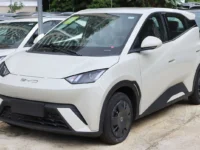 BYD Seagull, vendido no Brasil como Dolphin Mini, visto de frente